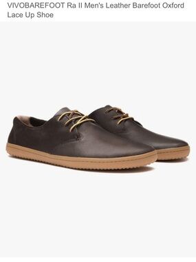 Vivo Barefoot Brown and Blue Leather Minimalist Ra II